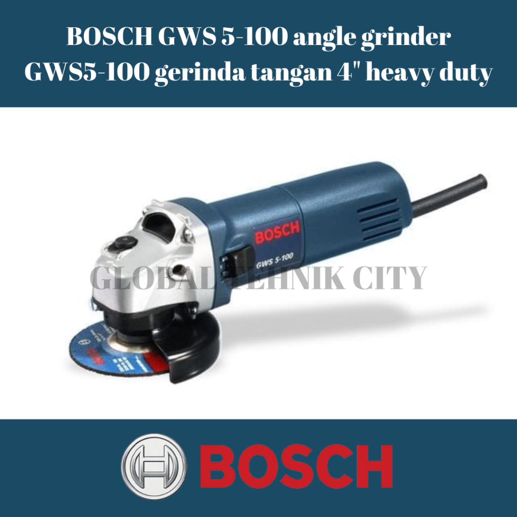 BOSCH GWS 5-100 angle grinder GWS5-100 gerinda tangan 4" heavy duty