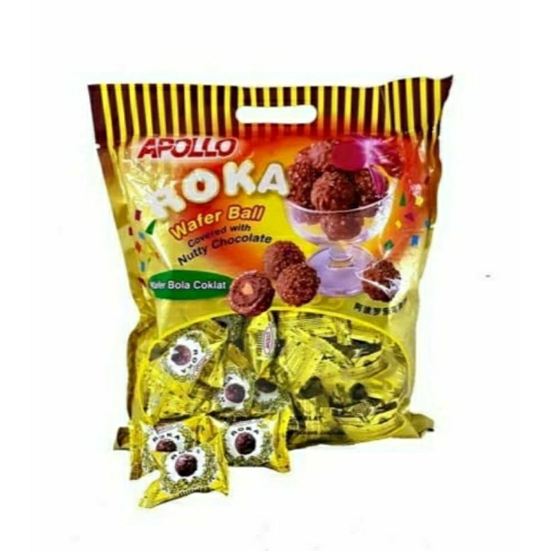 

Apollo coklat roka wafer ball(50 pcs)