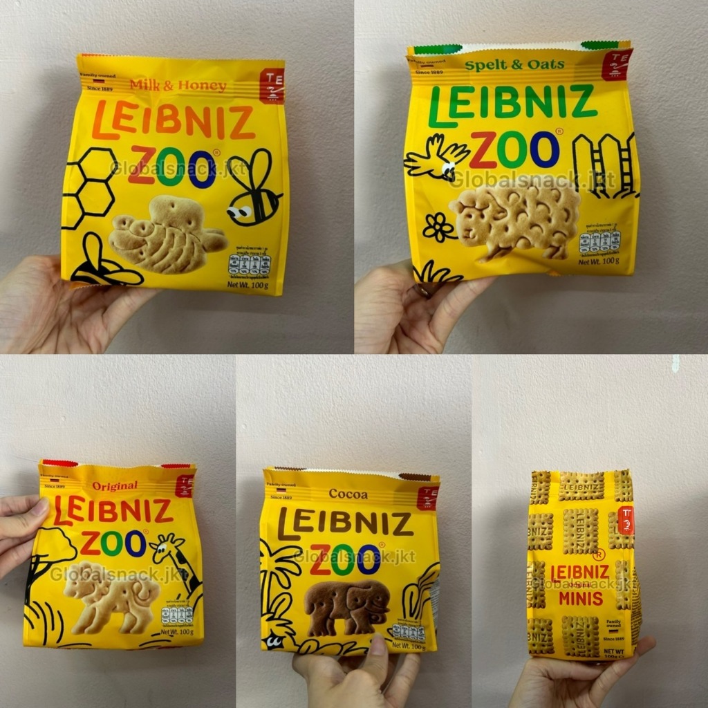 

LEIBNIZ ZOO ORIGINAL / COCOA / MILK HONEY / SOELT & OAT BISCUIT- LEIBNIZ MINIS BUTTER BISCUIT