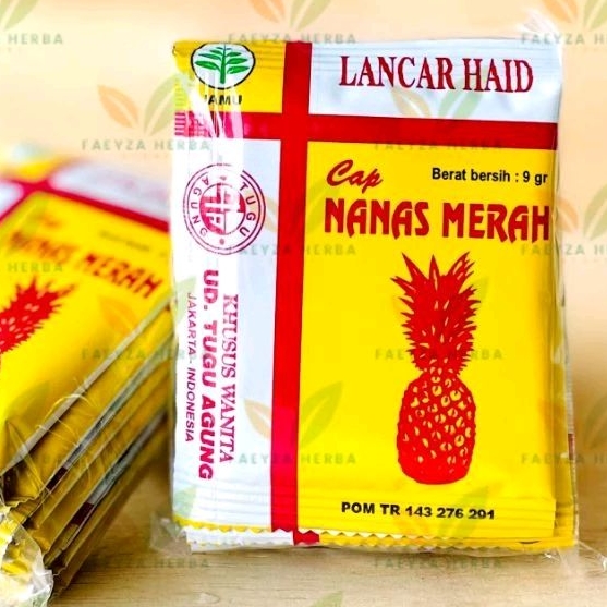 

Jamu Lancar HAID Cap NANAS MERAH Isi 10 Sachet Original | Pelancar Haid / Jamu Terlambat Datang Bulan