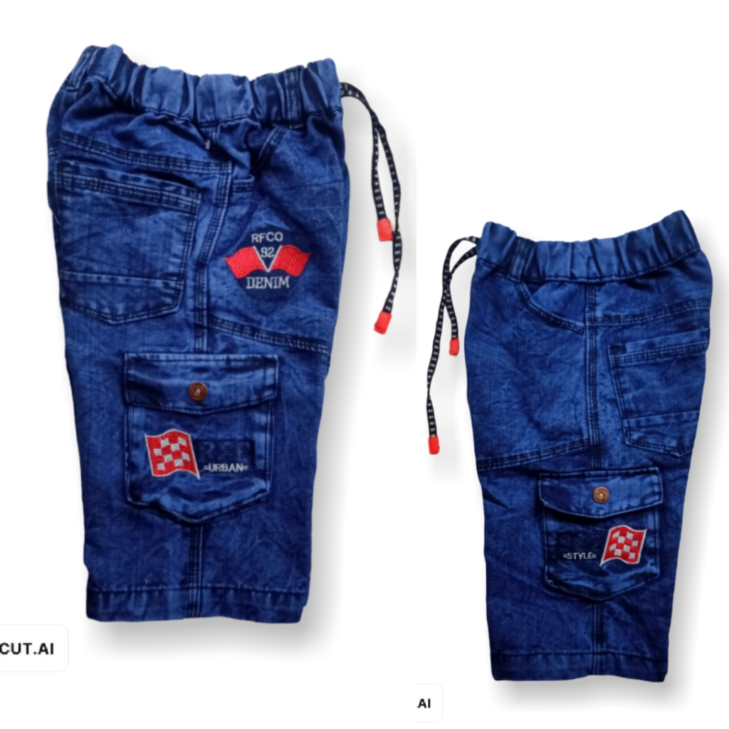 CELANA JEANS ANAK LAKI LAKI - CELANA JEANS PENDEK CARGO BAHAN ANAK LAKI LAKI