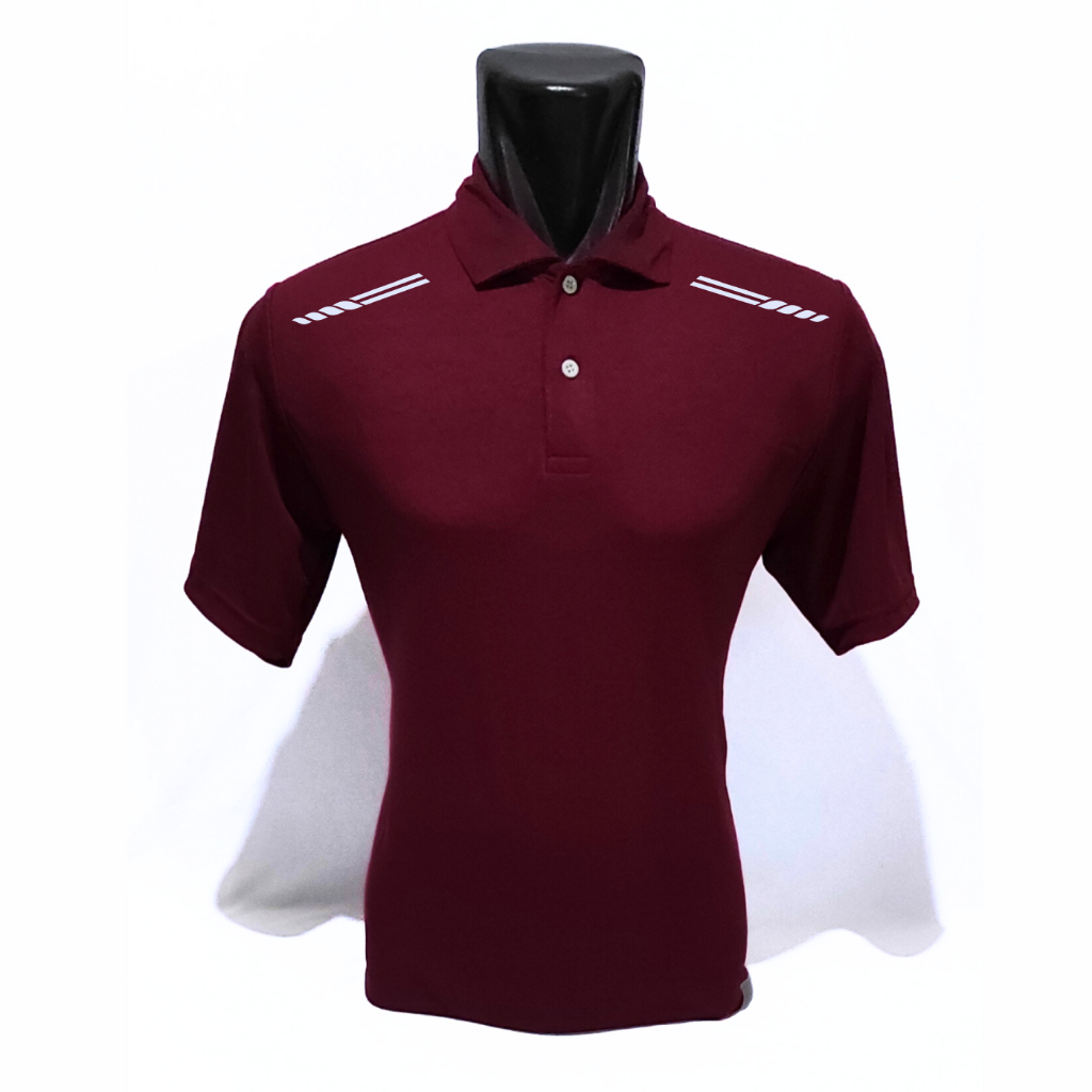 Kaos Atasan Olahraga Polos Pakaian Olahraga Polos Baju Berkerah Polos Sablon Lis Pundak  PL004