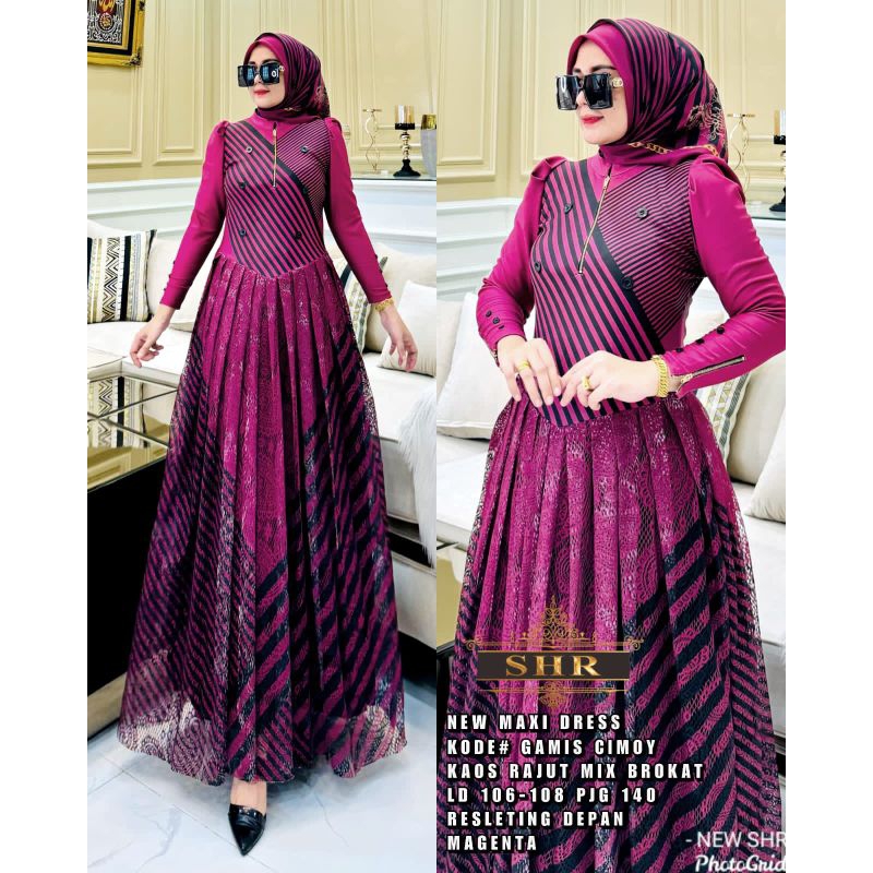 READYSTOCK!!! GAMIS CIMOY MAGENTA SHR/GAMIS SALUR SHR !!!REALPICT