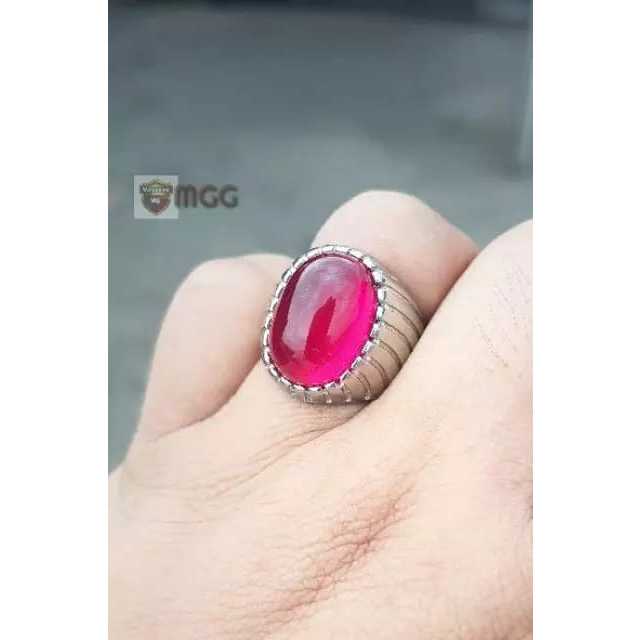 Batu Akik Merah Delima Bangkok Super Jumbo Garansi Harga Termurah HQ Super Mewah