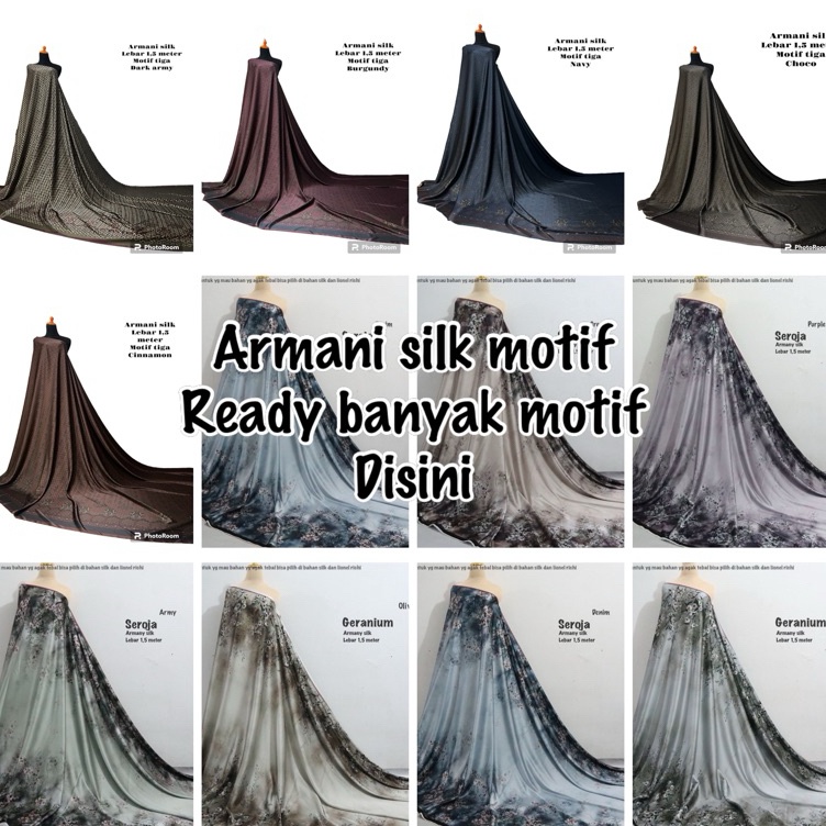ART B57W COD  kain armani silk motif etnik  kain serat silk abstrak  armani silk motif  kain seragam