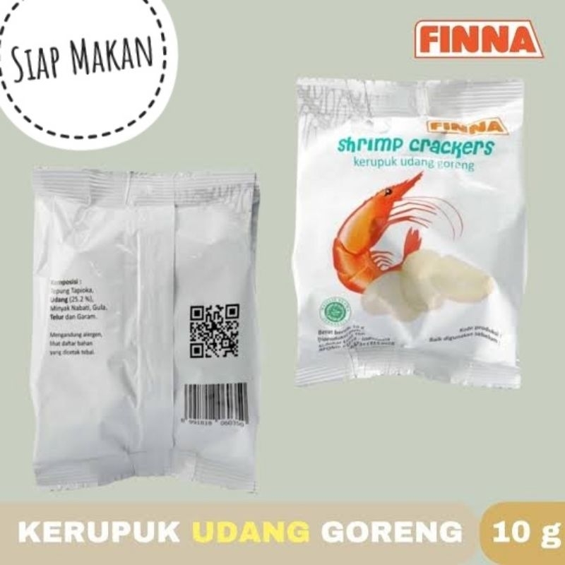 

Kerupuk Udang Goreng FINNA GARUDA Shrimp Crackers 10gr