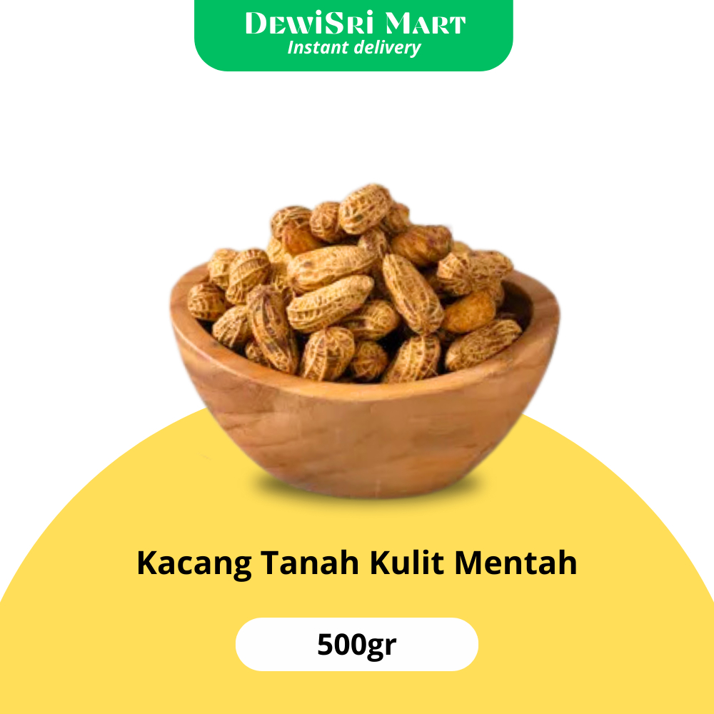 

Kacang tanah kulit (belum di rebus) 500gr - Dewi Sri Mart