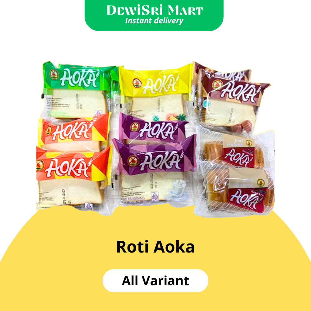 

Roti AOKA all varian rasa - Dewi Sri Mart