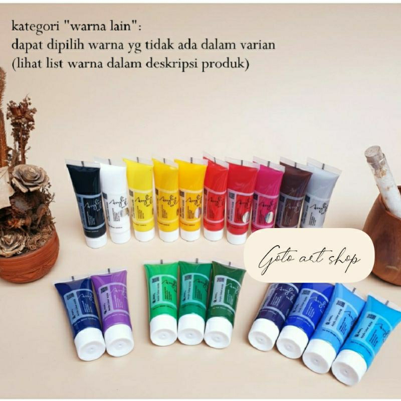 Cat Lukis Cat Acrylic Maries 30ml Cat Lukis Gold Cat Lukis Silver Cat Lukis warna