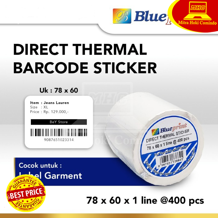 

Kertas Stiker Label Barcode Blueprint 78 x 60 ( 1 Line)