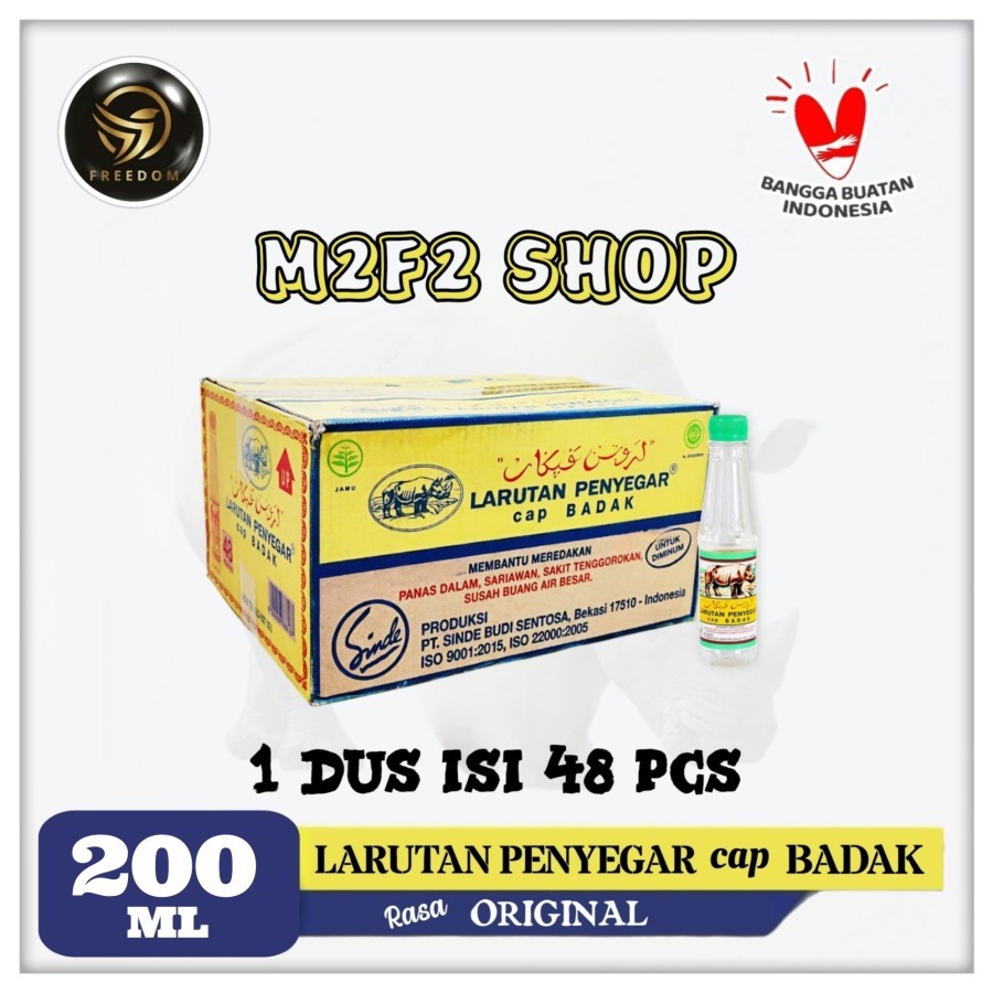 

Larutan Penyegar Cap BADAK Original Botol Pet - 200 ml (Kemasan Karton)