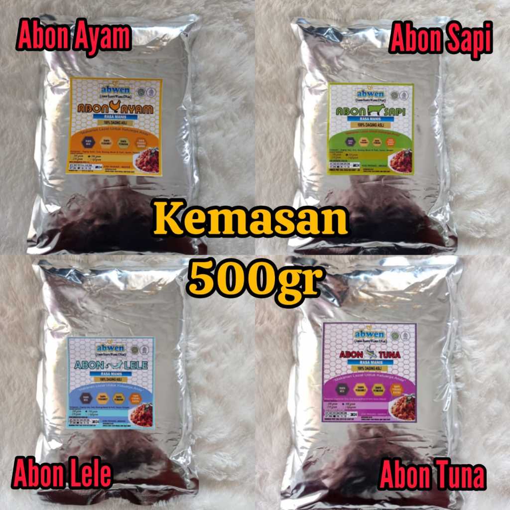 

Abon 500gr Ayam Sapi Lele Tuna Pedas dan Manis Asli 100% Tanpa MSG Tanpa Pengawet