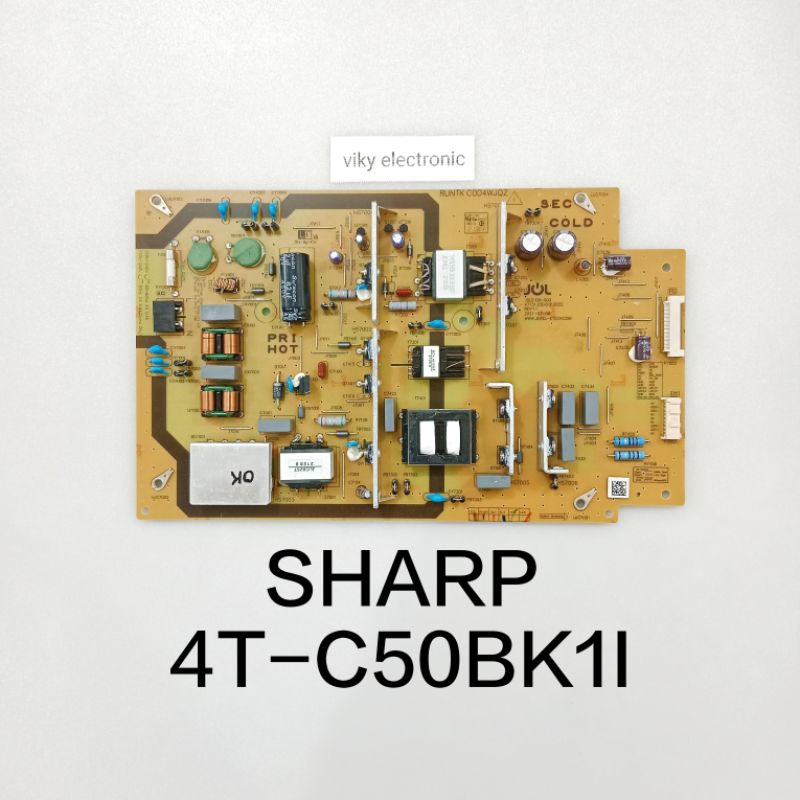 SHARP 4T-C50BK1X power supply psu mesin tv regulator tv SHARP 4T-C50BK1X