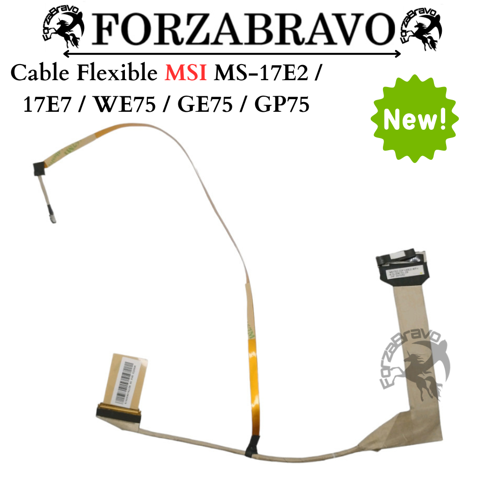 Cable Flexible LCD LED MSI MS-17E2 / 17E7 / WE75 / GE75 / GP75 40PIN