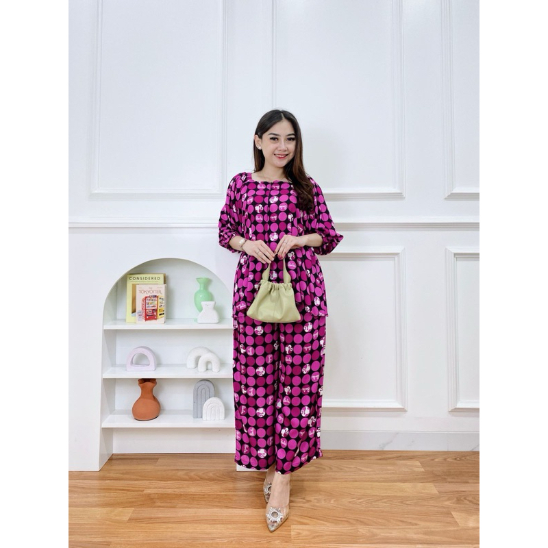 AISHA SET PANJANG PIYAMA RAYON PREMIUM (ORIGINAL BY HD.id)