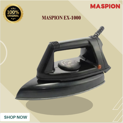 MASPION SETRIKA EX-1000/EX1000/EX1000/EX 1000/EX-1000/EX 1000/SETRIKA MASPION ORIGINAL GARANSI RESMI