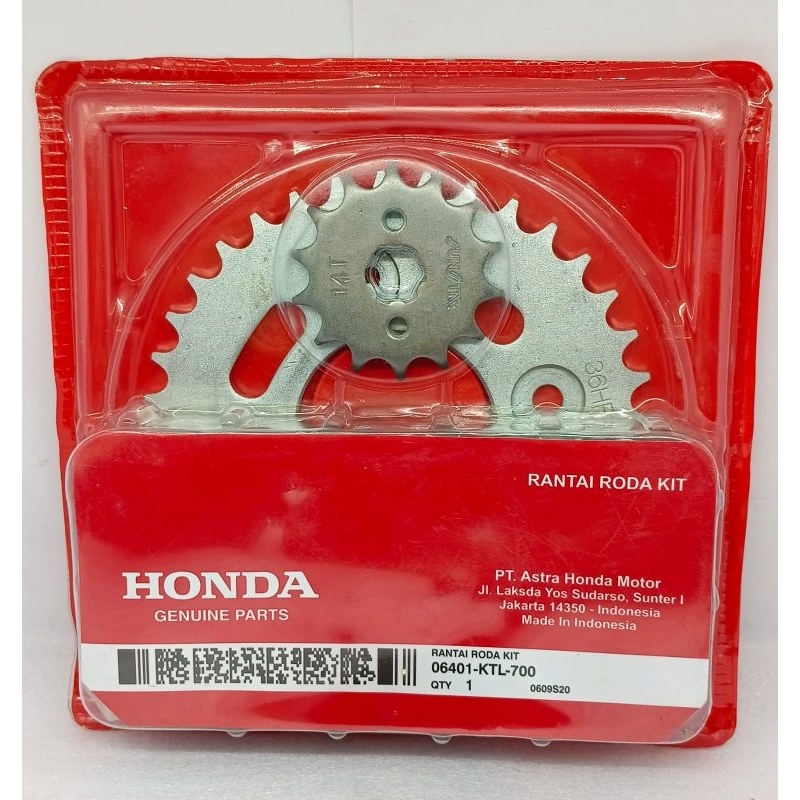 Gear set KTL Gear paket komplit Supra fit New Supra fit-Supra fit X Kharisma Supra x 125 karbu