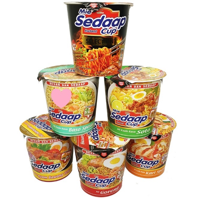 

Mie Sedaap Cup Berbagai Rasa Goreng Soto Bakso Kari