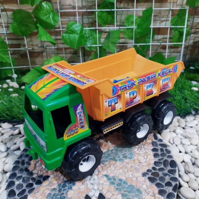Mainan Mobil Truk dump - Mobil bak pasir - Mainan Miniatur Mobil konstruksi