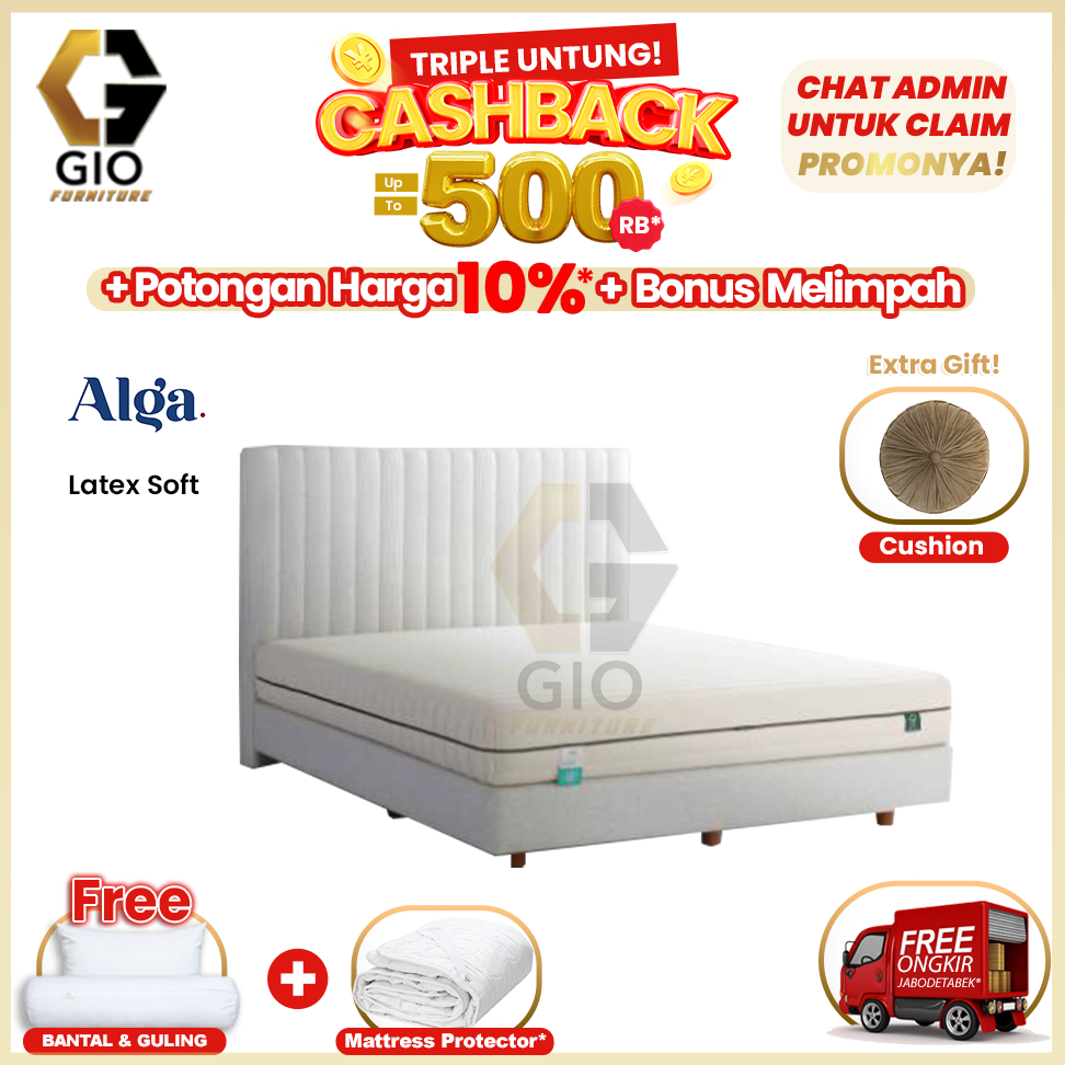 Alga Kasur/Springbed Latex Soft (Fullset)