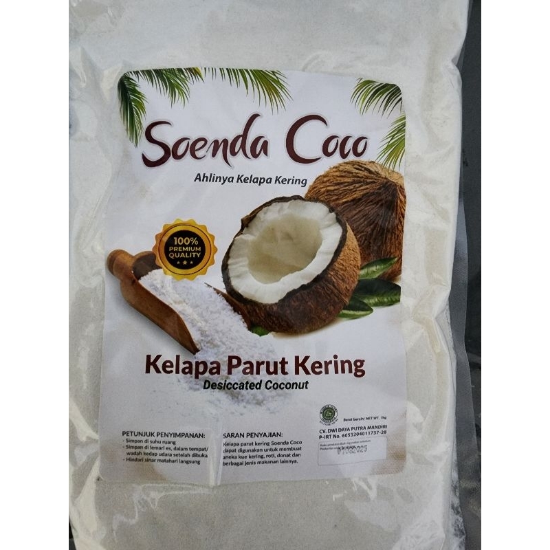 

Kelapa parut halus kering (Desiccated Coconut) 1 kg merk Soenda coco