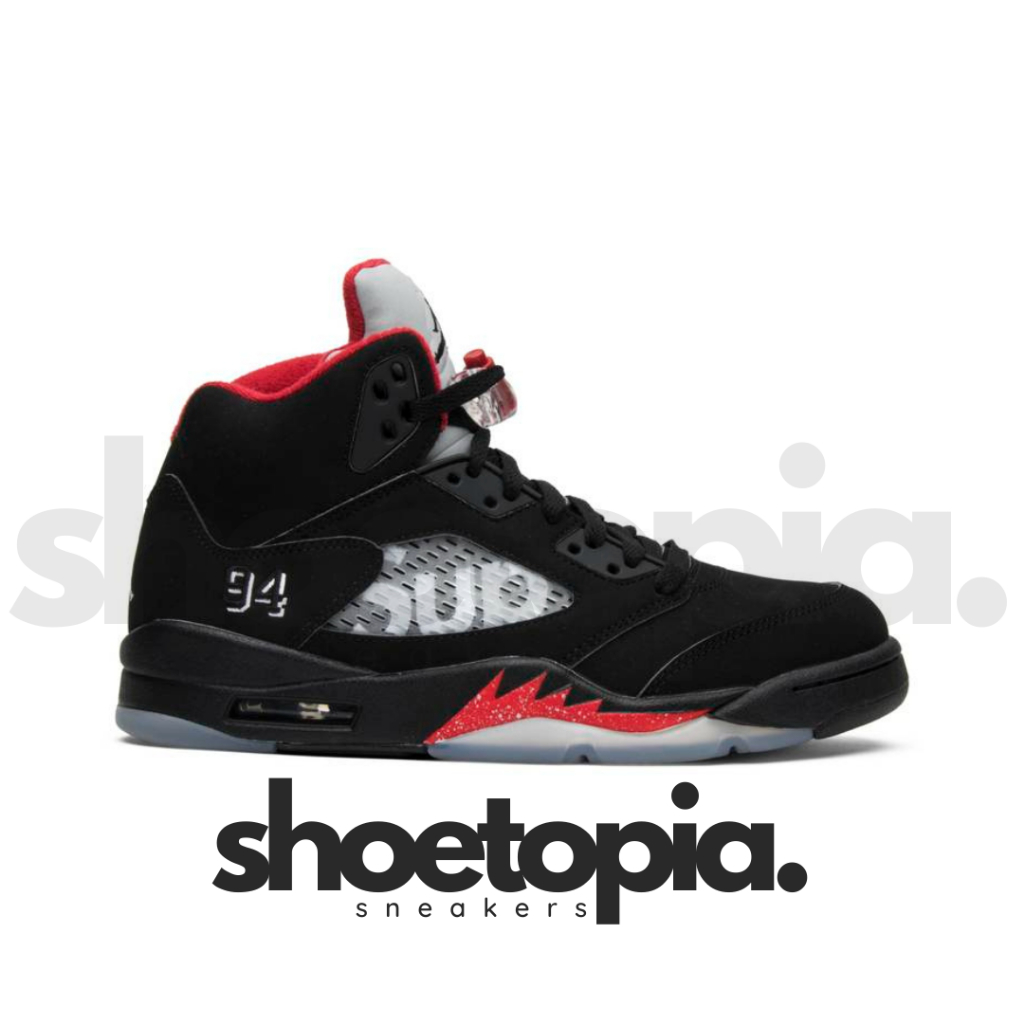 Supreme x Air Jordan 5 Retro ‘Black’ 824371-001