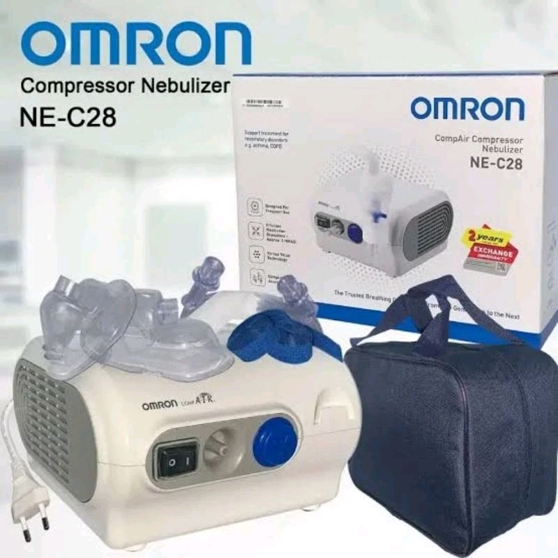 Alat Terapi Pernafasan - Omron Comp Air Compressor Nebulizer NE-C28