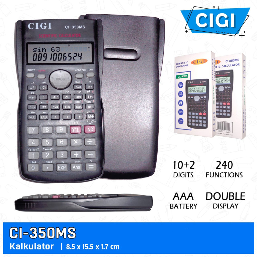 

Kalkulator Ilmiah Scientific Calculator CIGI CI-350MS