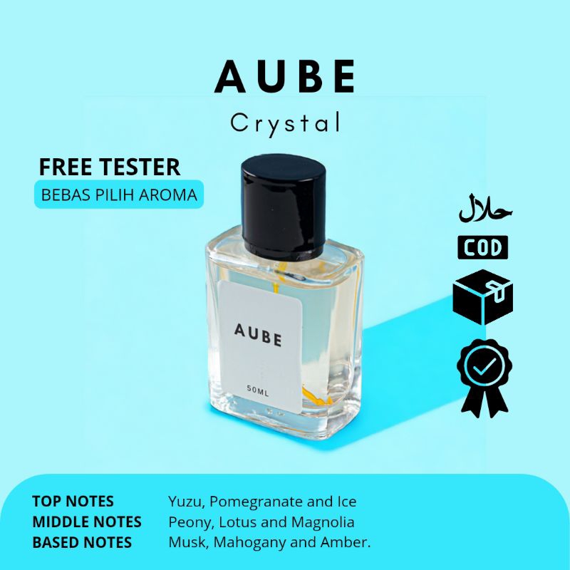 Versace - Crystal 50ML Eau De Parfum Aube Inspired Parfume Minyak Wangi Dupe Perfume Aroma Tahan Lam