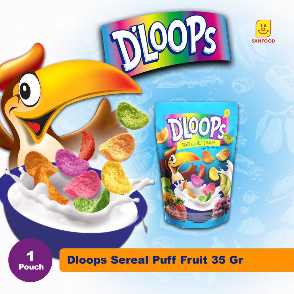 

DLOOPS SEREAL PUFF FRUIT 35 Gr