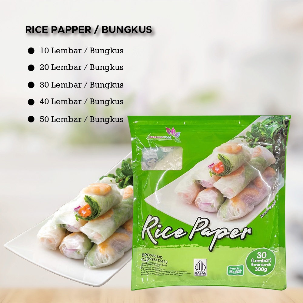 

Rice Paper 300g / Banh Trang High Quality Rice Paper 22cm / Kulit Lumpia Vietnam Rice Paper / rice roll spring roll / 300g