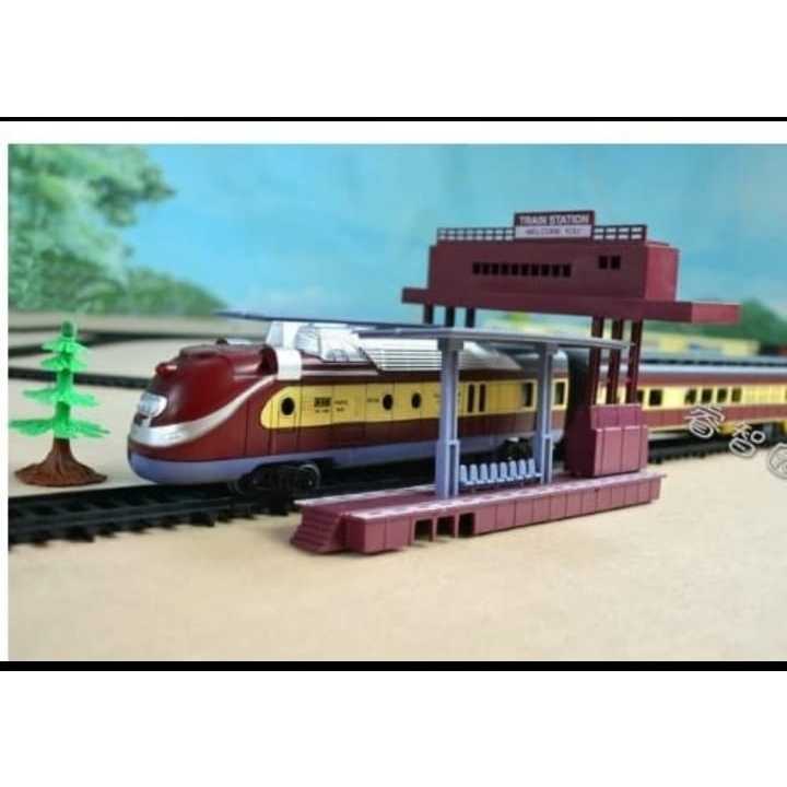 Miniatur Mainan Kereta Api Lokomotif Fenfa Modern