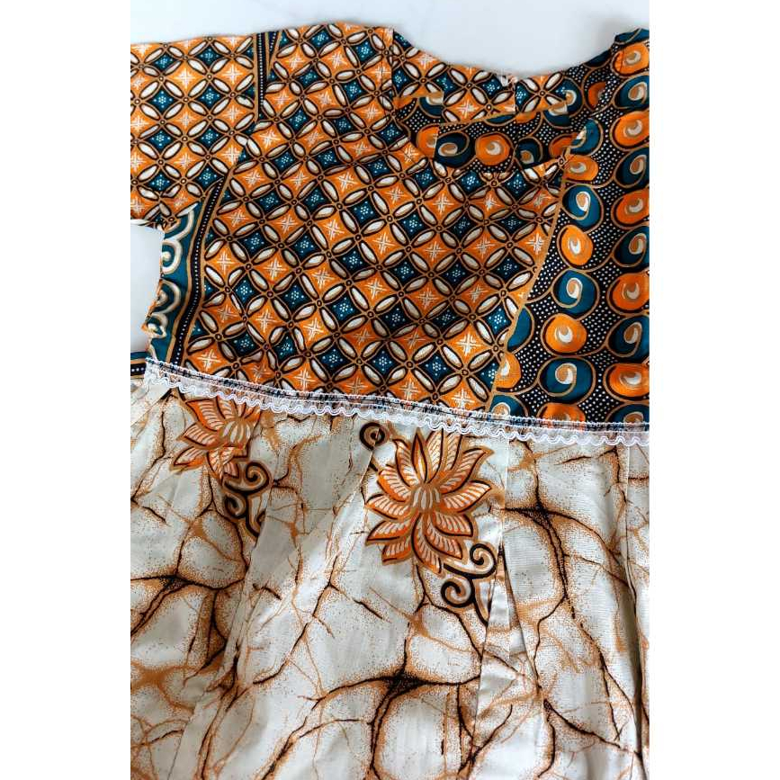 Baju Dress Batik Anak Perempuan Bahan Premium bukan batik keris