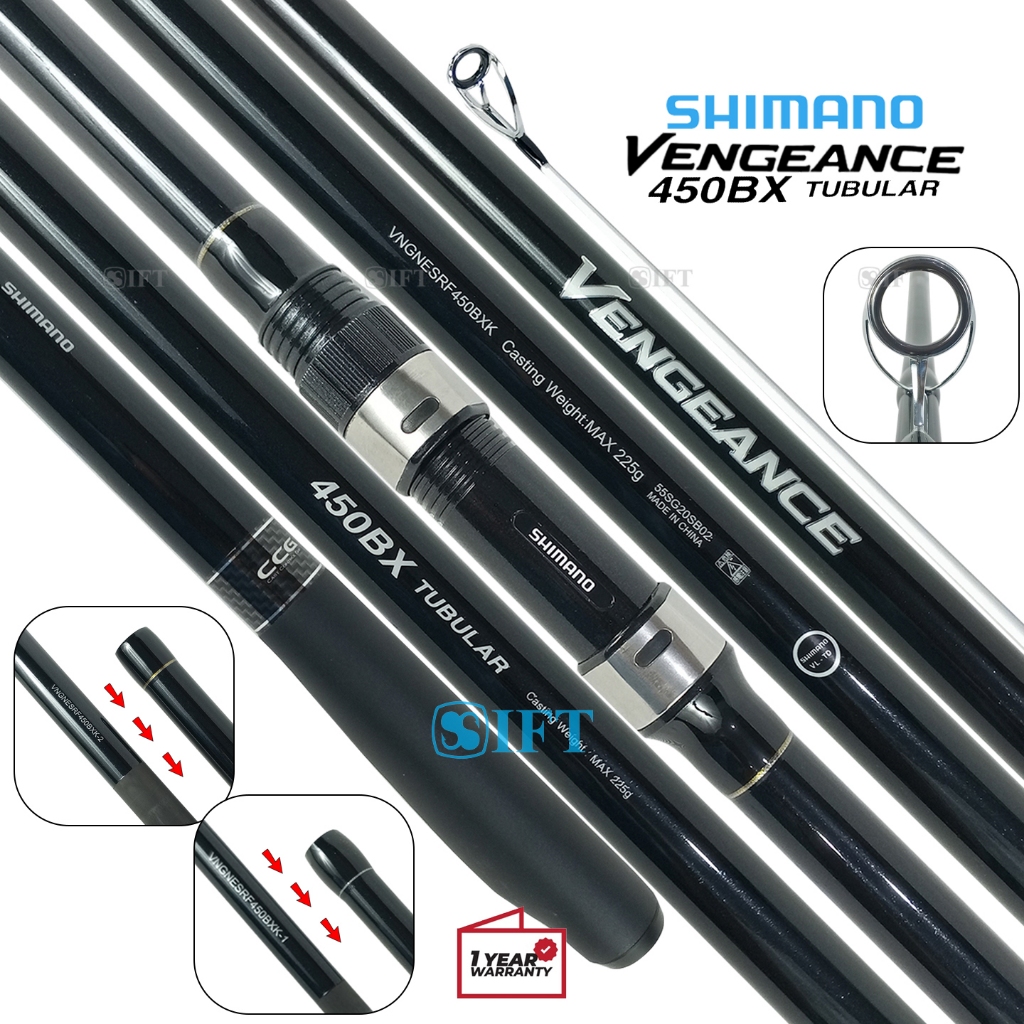 Joran SHIMANO VENGEANCE BX TUBULAR | Sambung 3 | Surf Rock Pasiran Laut | 425 450 | Resmi | IFT STor