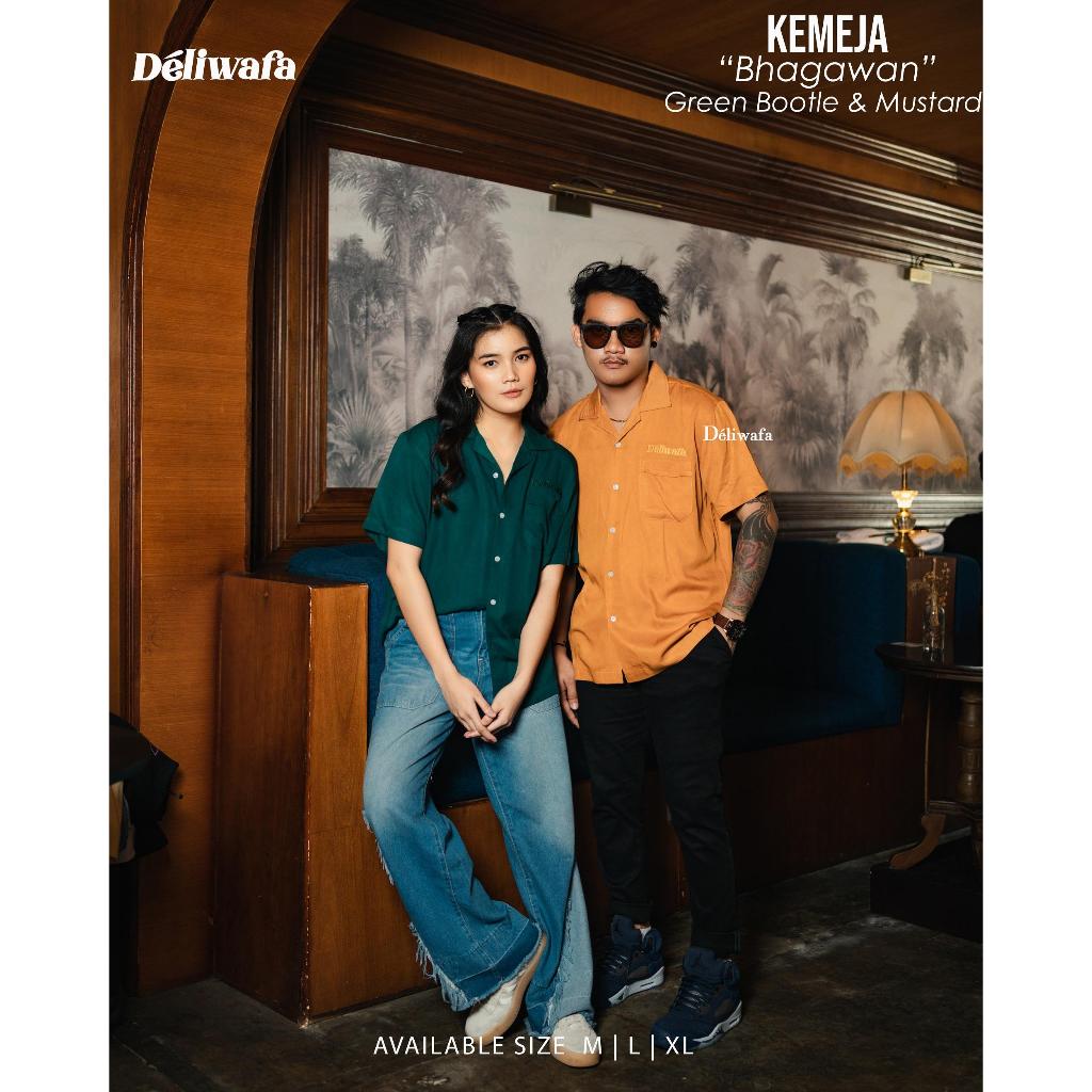 Original Deliwafa - Bhagawan | Kemeja Rayon | Baju Pria Wanita