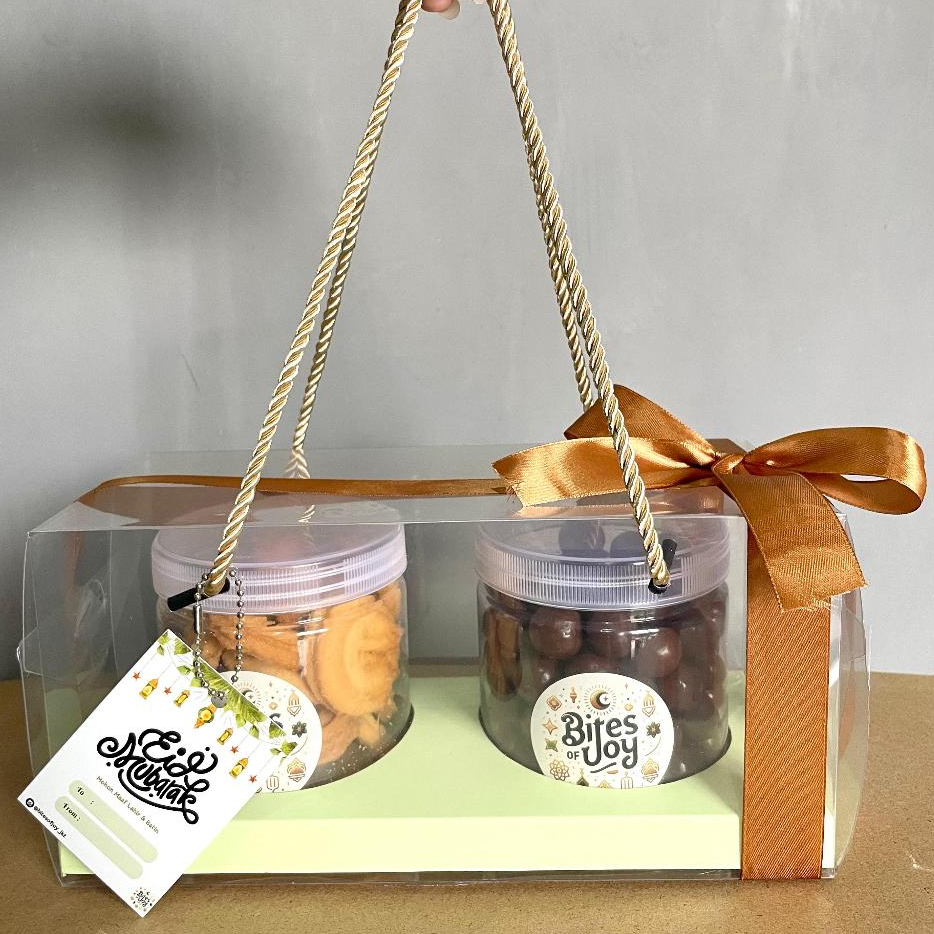 

PAKET HAMPERS DUO BITES OF JOY / HAMPERS JAKARTA / HAMPERS JABODETABEK / HAMPERS KUE LEBARAN MURAH