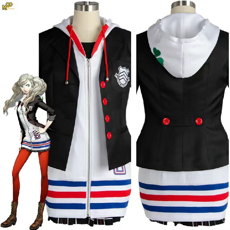 Persona 5 Cosplay Costume Anne Takamaki cosplay costume and wig Games and anime party costumes Anne 
