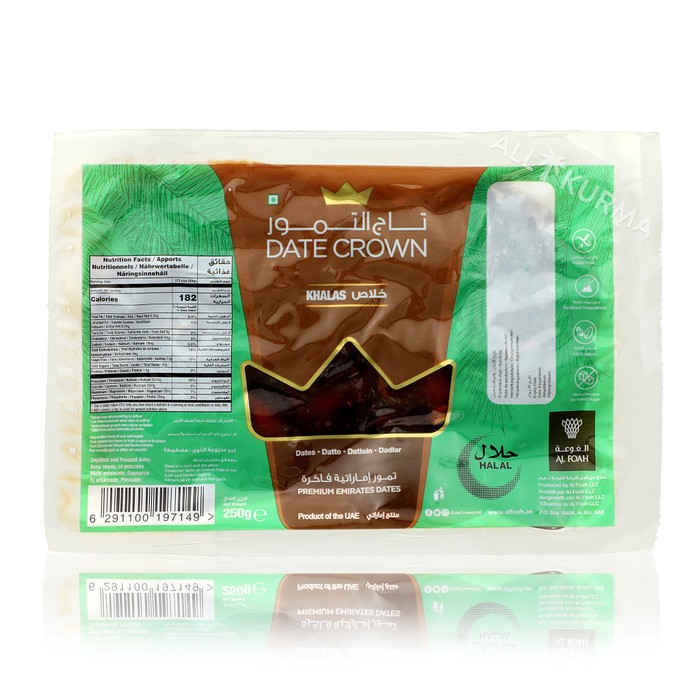 

Kurma Date Crown Khalas Vacum 250gr