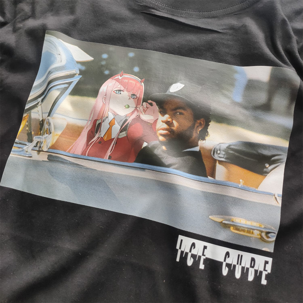 Rap Tee Ice Cube x Zero Two Oversized T-shirt Vintage Hip Hop Style