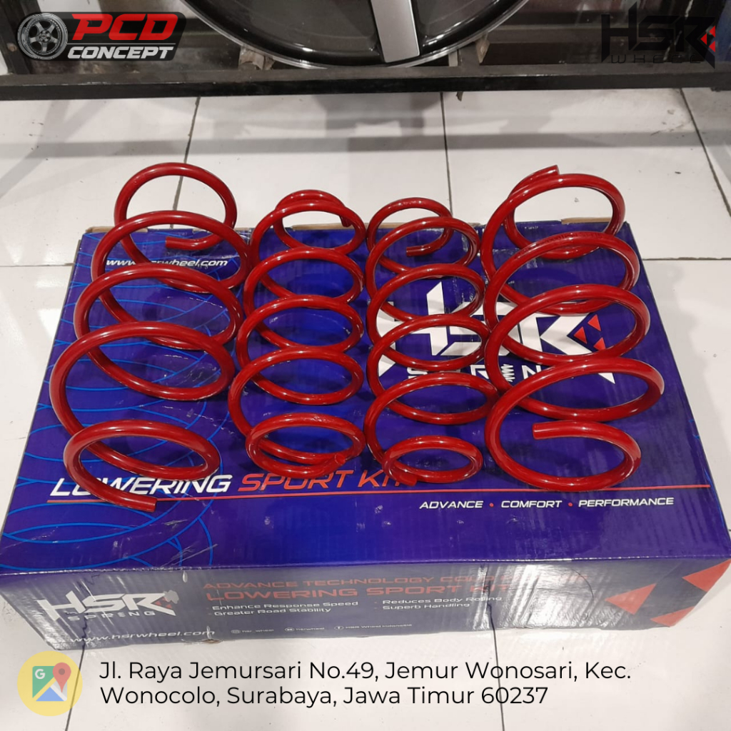 Lowering Kit Per HSR Performance Sring Honda Brio|PER CEPER MOBILIO HONDA BRIO