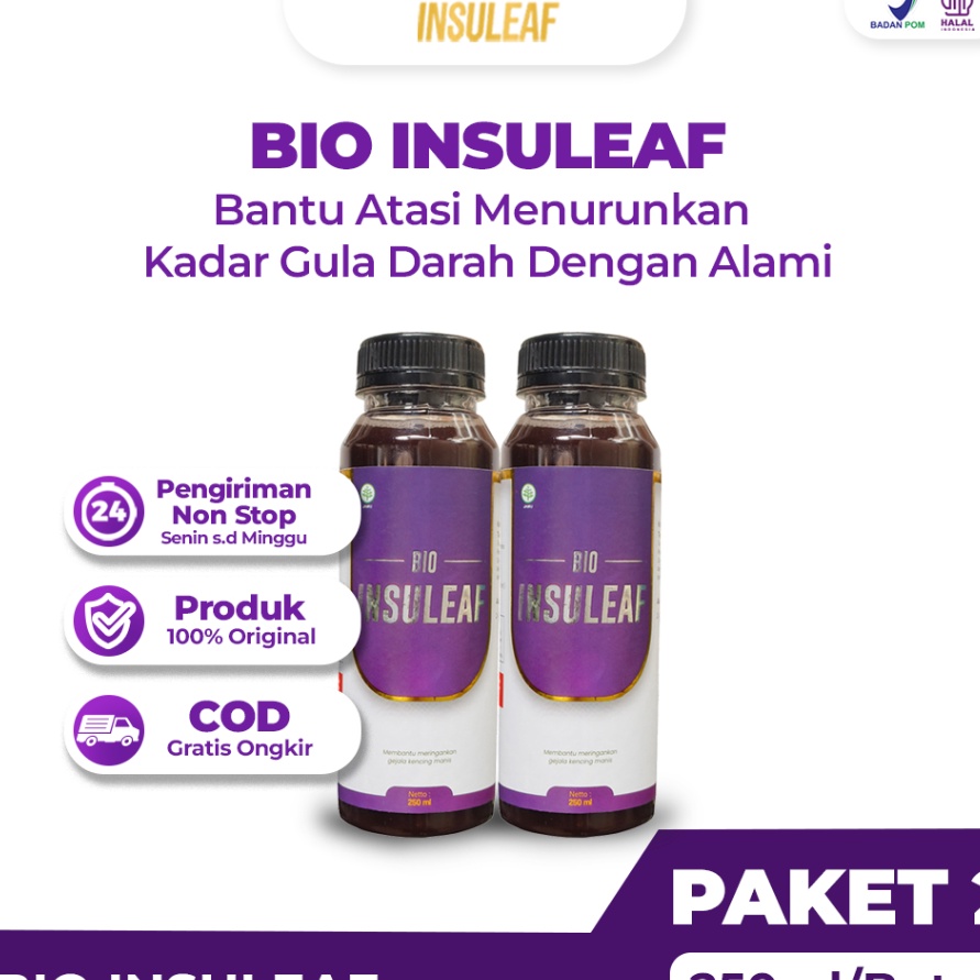 

88 Bio Insuleaf Suplemen Herbal 2 Pcs