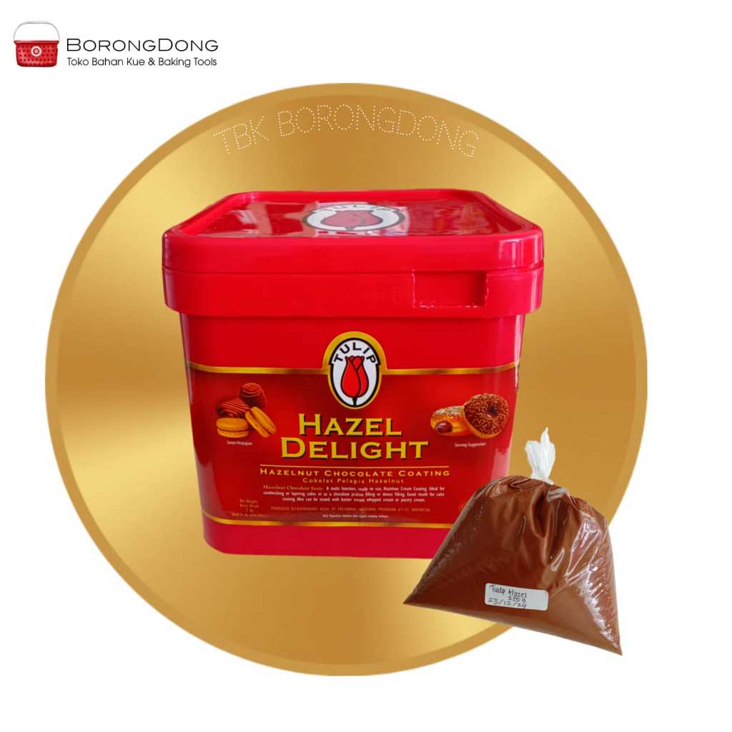 

Tulip Hazel Delight -- Repack 250gr / Coklat Hazelnut Filling