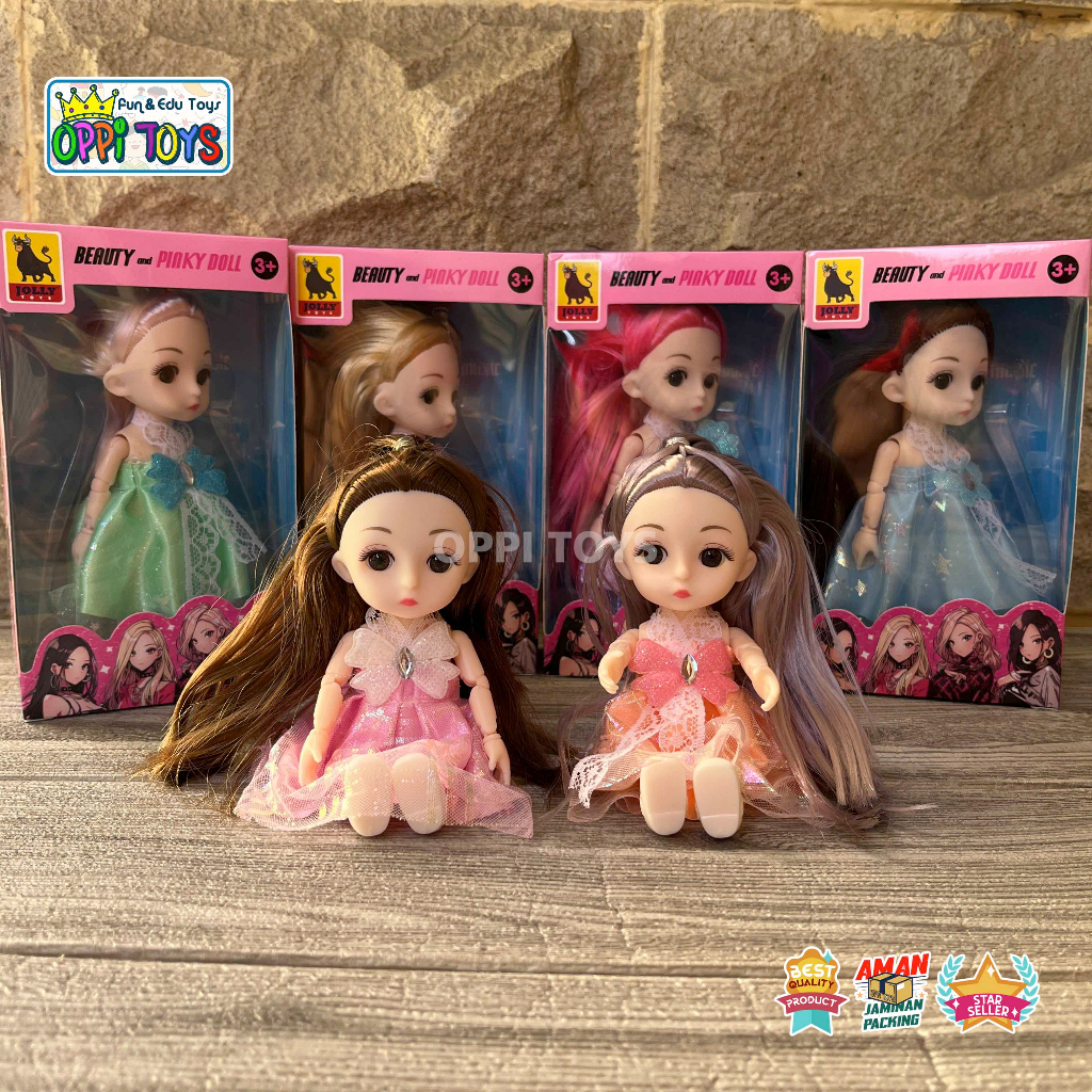 Boneka Princess Yuna 17cm - Boneka BJD Doll - Boneka Yuna korea - Mainan Boneka korea kemasan