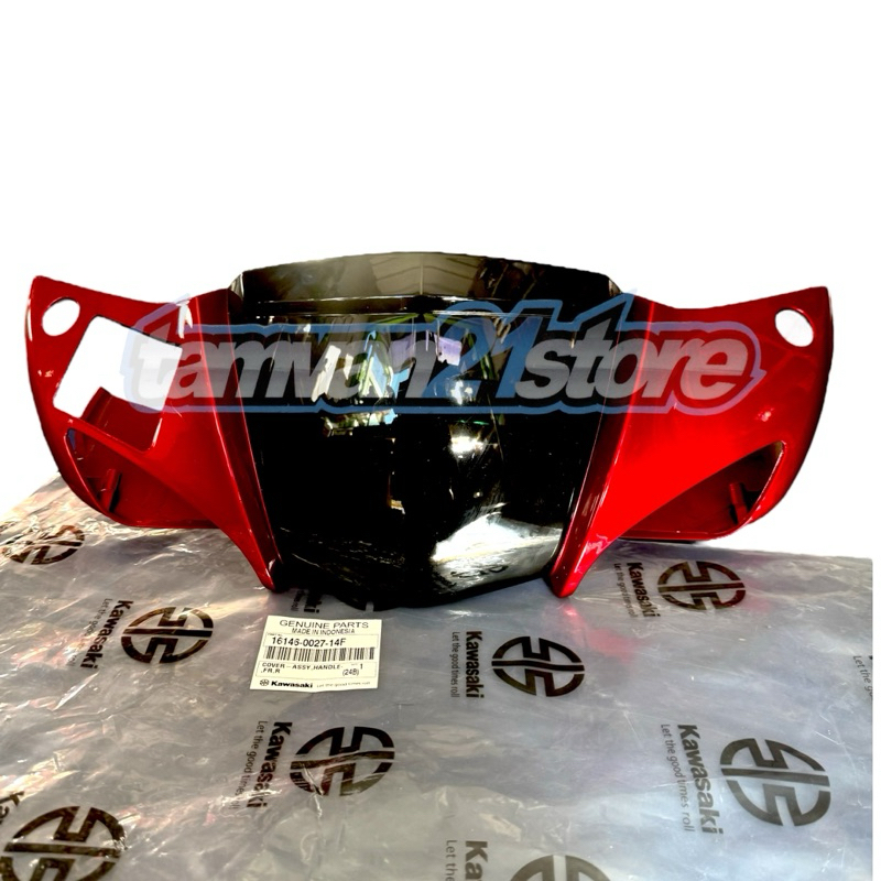 COVER LAMPU BATOK DEPAN KAWASAKI ZX130 ZX 130 MERAH ORIGINAL 16146-0027-14F