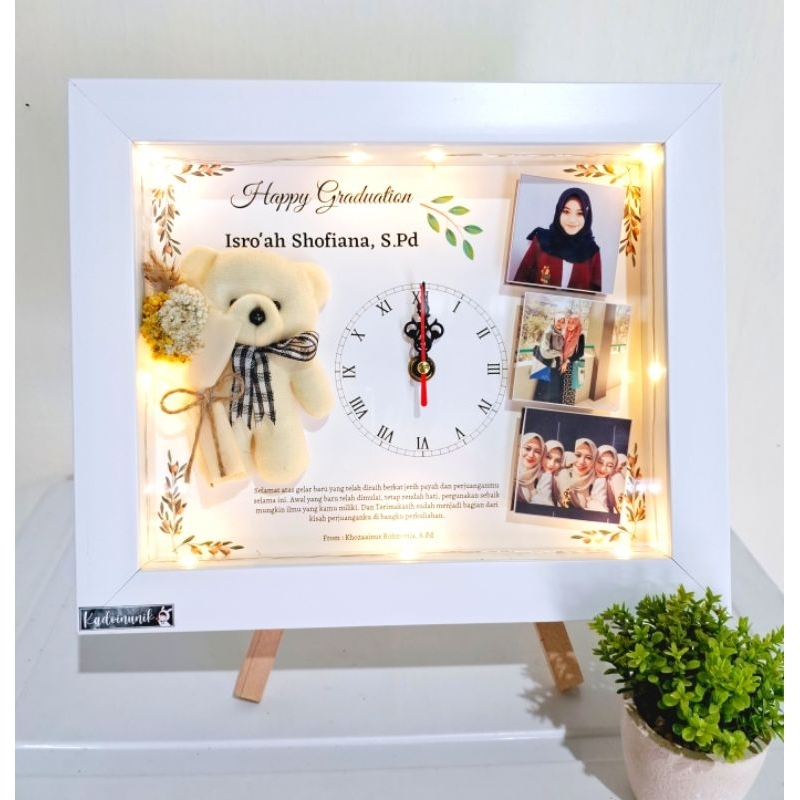 flower in frame 3D uk 8r 3 foto samping kado frame edelweis in frame kado ulang tahun cewek kado ann