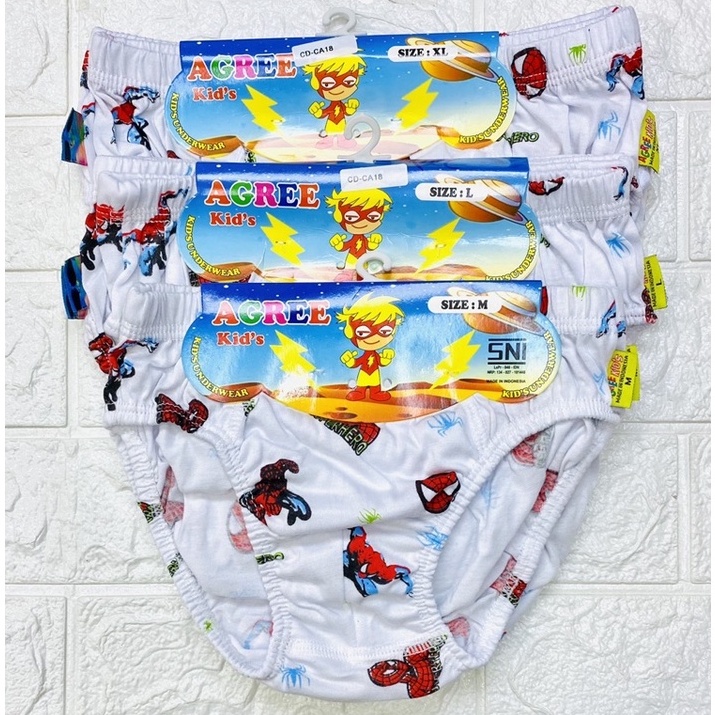 PBR132 1212 MALL CELANA DALAM AGREE KIDS CA18 SPIDERMAN