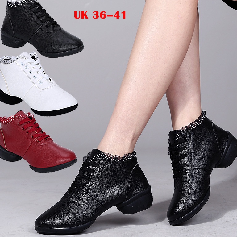 Best Product Sepatu Dansa Latin Line Dance Semi Boots Renda sepatu bot wanita sepatu line dance wani
