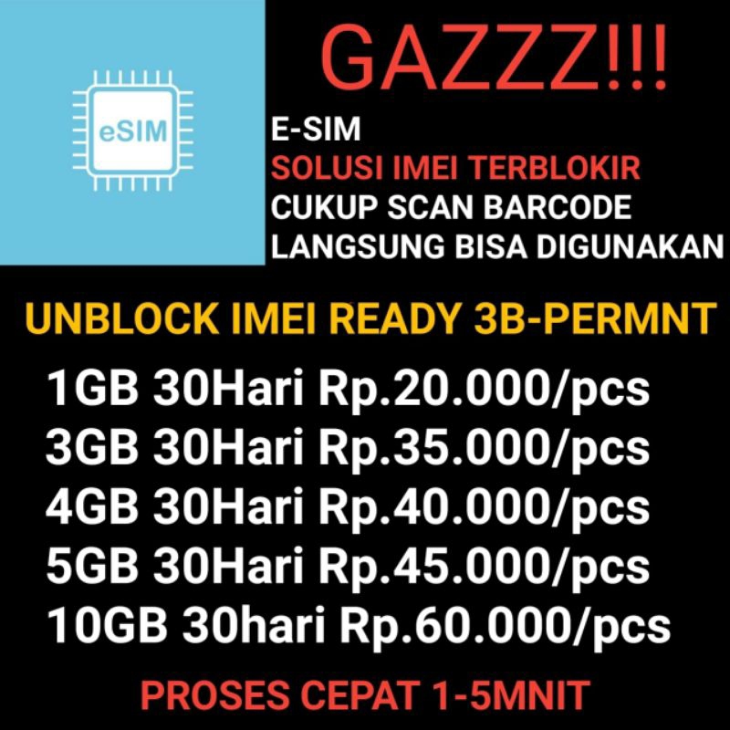 ESIM INTERNET ROAMING GARANSI