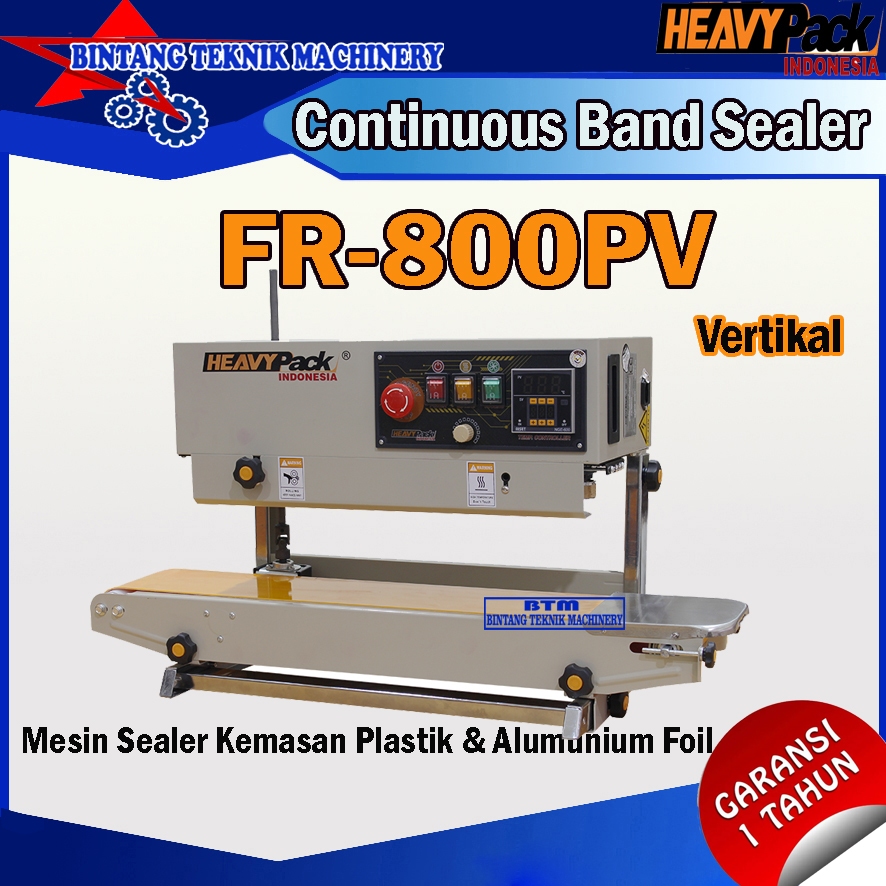 FR-800 PV mesin sealer plastik kemasan standing pouch band sealer