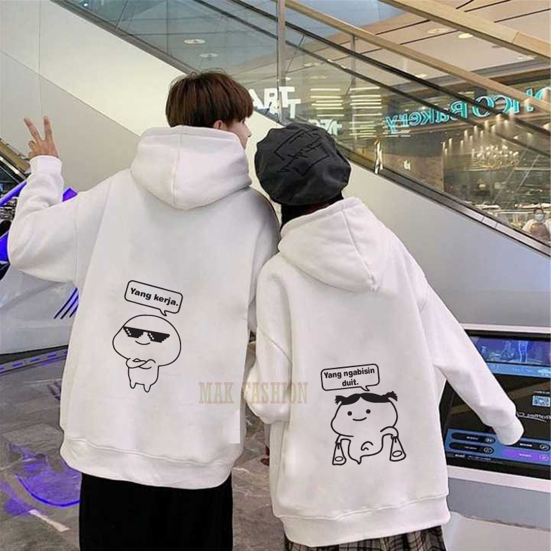(PROMO BARU) Sweater Keren pria wanita couple/ switer hoodie terbaru switer Couple keren kekinian ho
